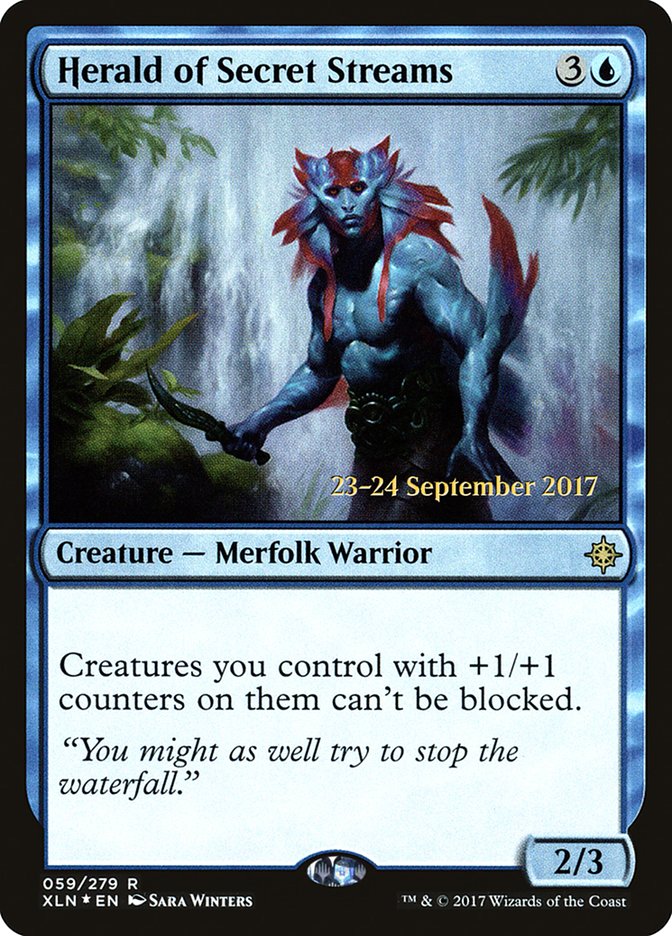 Herald of Secret Streams [Ixalan Prerelease Promos] | Jomio and Rueliete's Cards and Comics