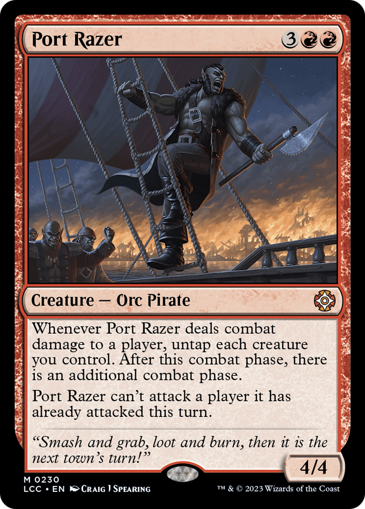 Port Razer [The Lost Caverns of Ixalan Commander] | Jomio and Rueliete's Cards and Comics