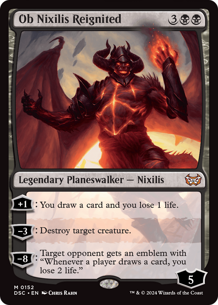 Ob Nixilis Reignited [Duskmourn: House of Horror Commander] | Jomio and Rueliete's Cards and Comics