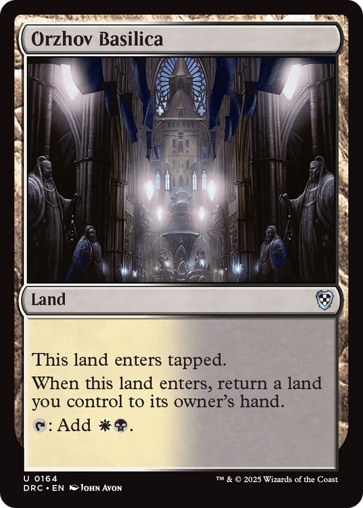 Orzhov Basilica [Aetherdrift Commander] | Jomio and Rueliete's Cards and Comics