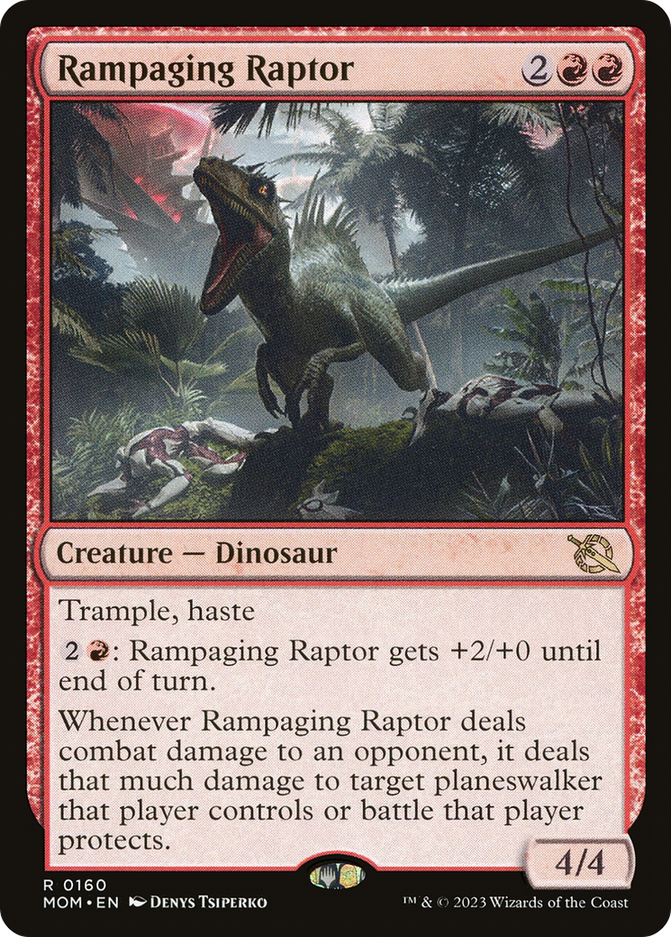 Rampaging Raptor [March of the Machine] | Jomio and Rueliete's Cards and Comics