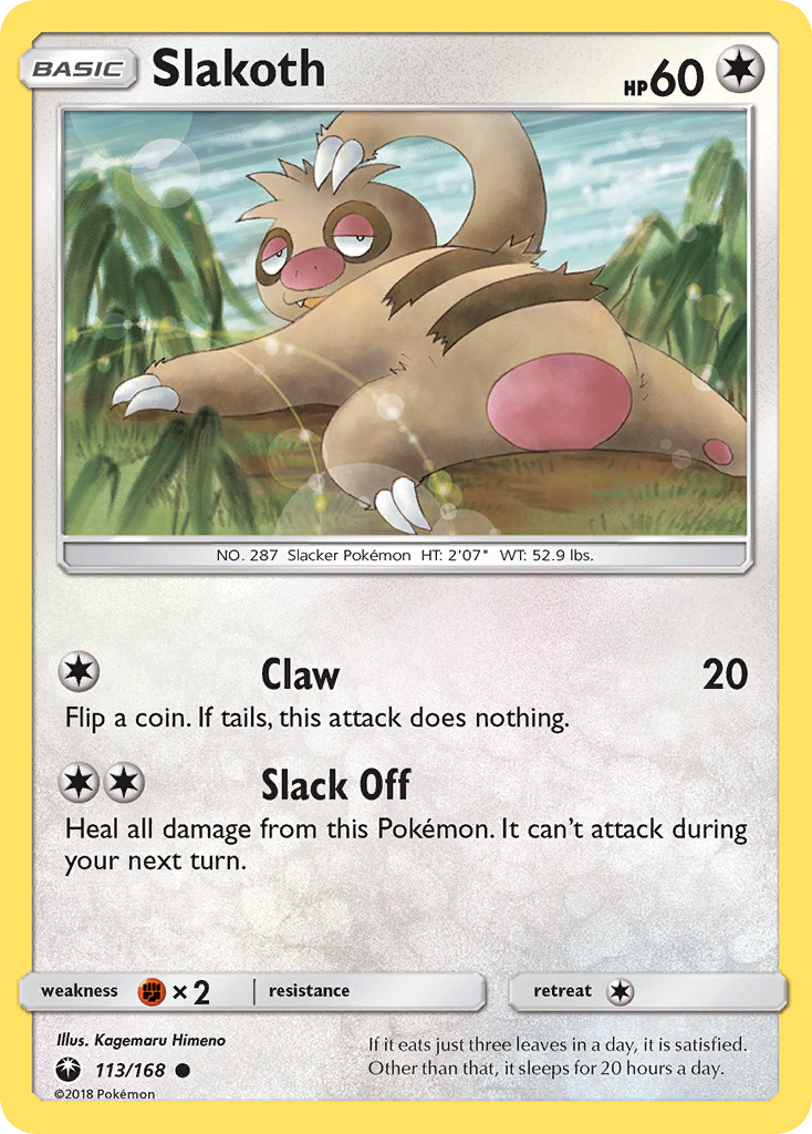 Slakoth (113/168) [Sun & Moon: Celestial Storm] | Jomio and Rueliete's Cards and Comics