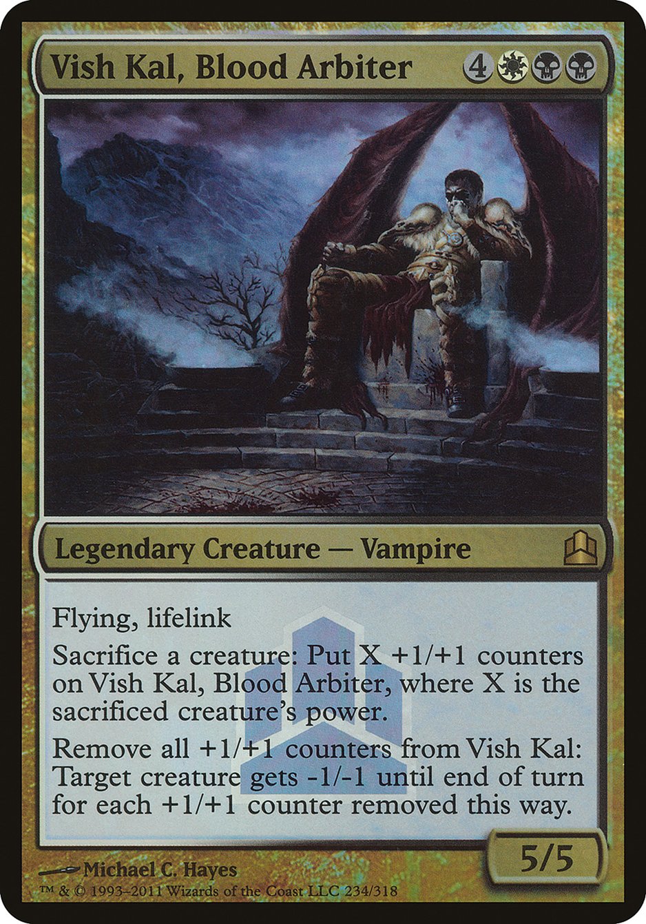 Vish Kal, Blood Arbiter (Launch) (Oversized) [Commander 2011 Oversized] | Jomio and Rueliete's Cards and Comics