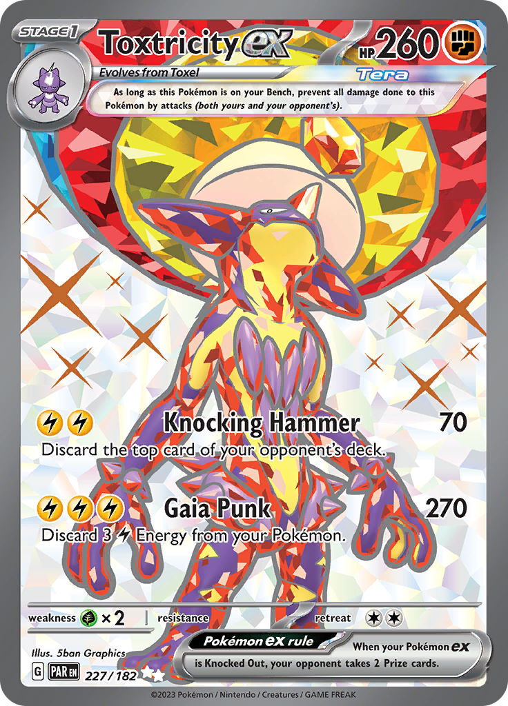 Toxtricity ex (227/182) [Scarlet & Violet: Paradox Rift] | Jomio and Rueliete's Cards and Comics