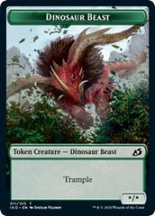 Dinosaur Beast // Human Soldier (005) Double-Sided Token [Ikoria: Lair of Behemoths Tokens] | Jomio and Rueliete's Cards and Comics