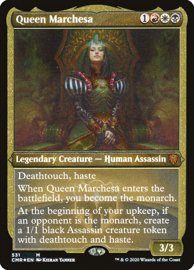 Queen Marchesa (Etched) [Commander Legends] | Jomio and Rueliete's Cards and Comics