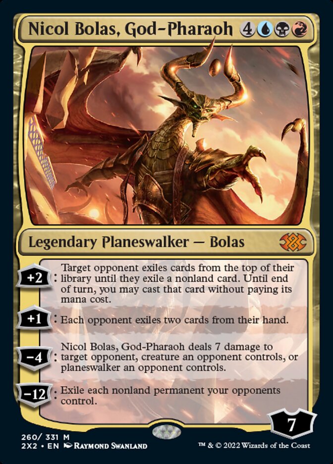 Nicol Bolas, God-Pharaoh [Double Masters 2022] | Jomio and Rueliete's Cards and Comics