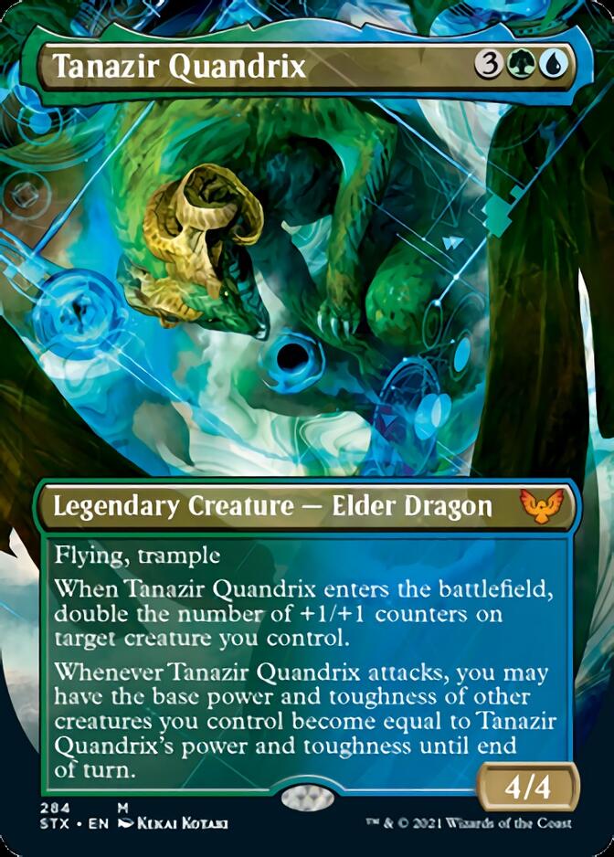 Tanazir Quandrix (Borderless Alternate Art) [Strixhaven: School of Mages] | Jomio and Rueliete's Cards and Comics