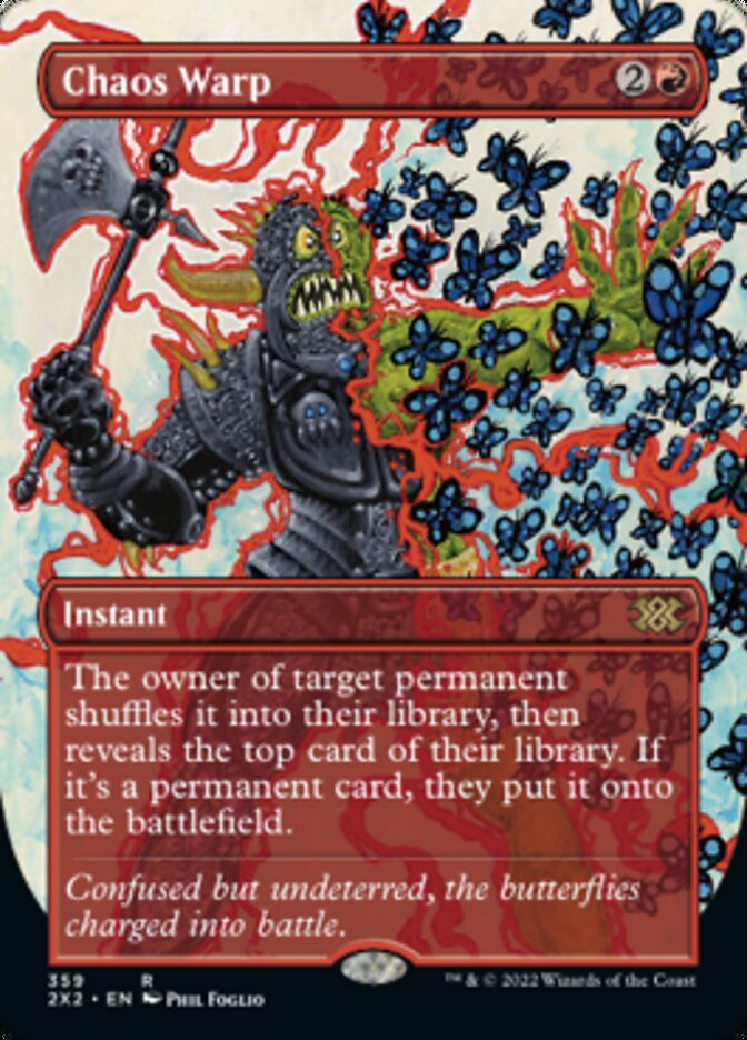 Chaos Warp (Borderless Alternate Art) [Double Masters 2022] | Jomio and Rueliete's Cards and Comics