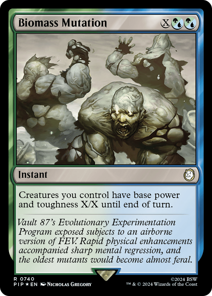 Biomass Mutation (Surge Foil) [Fallout] | Jomio and Rueliete's Cards and Comics