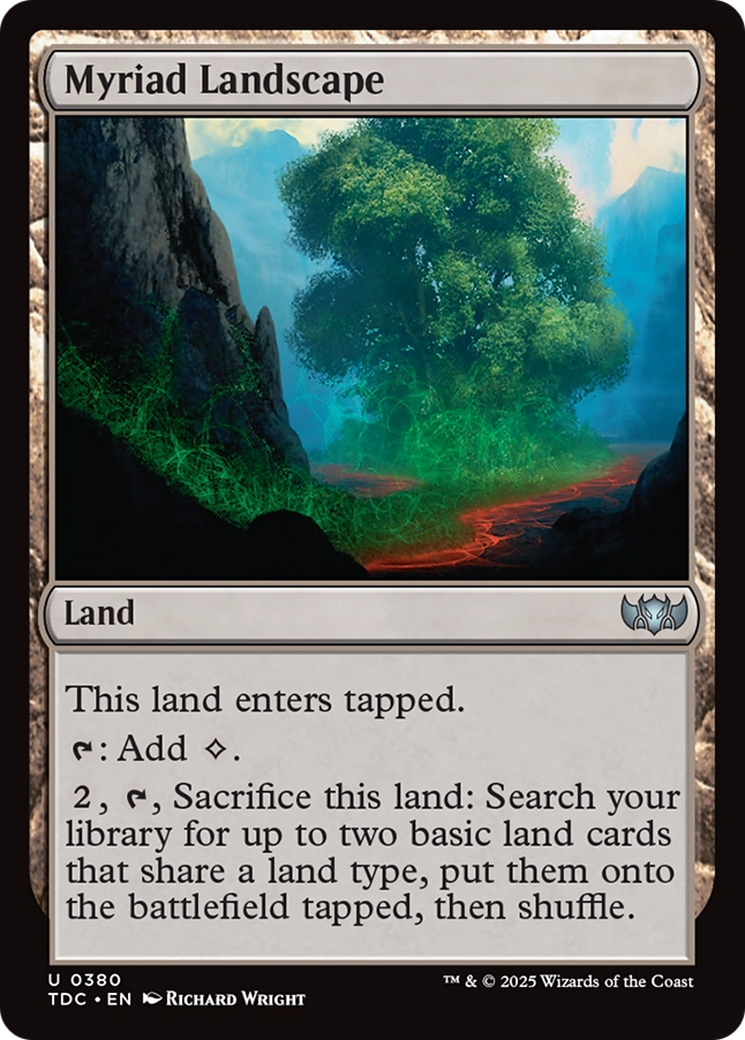 Myriad Landscape [Tarkir: Dragonstorm Commander] | Jomio and Rueliete's Cards and Comics