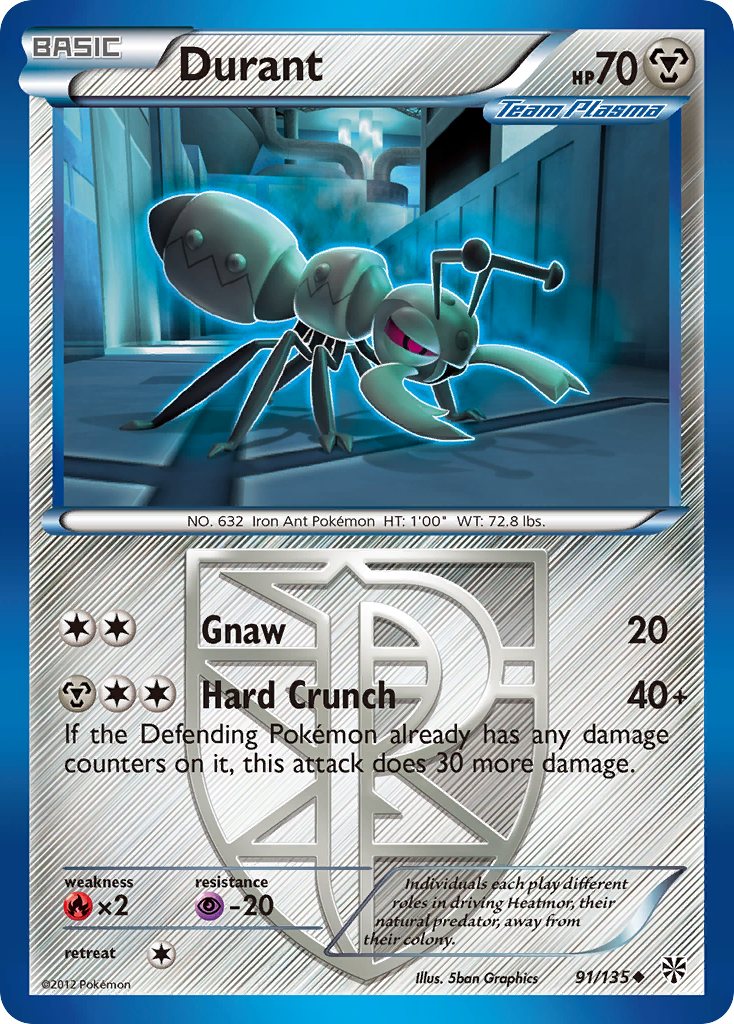 Durant (91/135) [Black & White: Plasma Storm] | Jomio and Rueliete's Cards and Comics