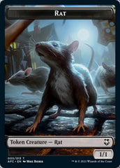 Rat // Zombie Double-Sided Token [Dungeons & Dragons: Adventures in the Forgotten Realms Commander Tokens] | Jomio and Rueliete's Cards and Comics