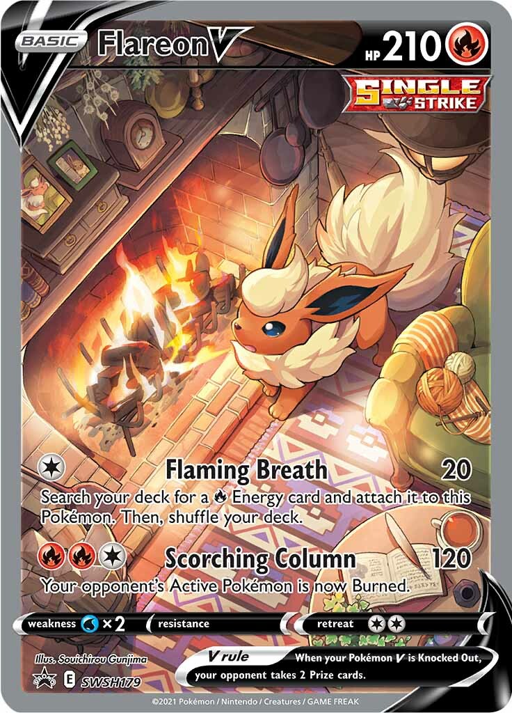 Flareon V (SWSH179) [Sword & Shield: Black Star Promos] | Jomio and Rueliete's Cards and Comics