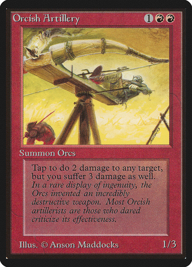 Orcish Artillery [Beta Edition] | Jomio and Rueliete's Cards and Comics