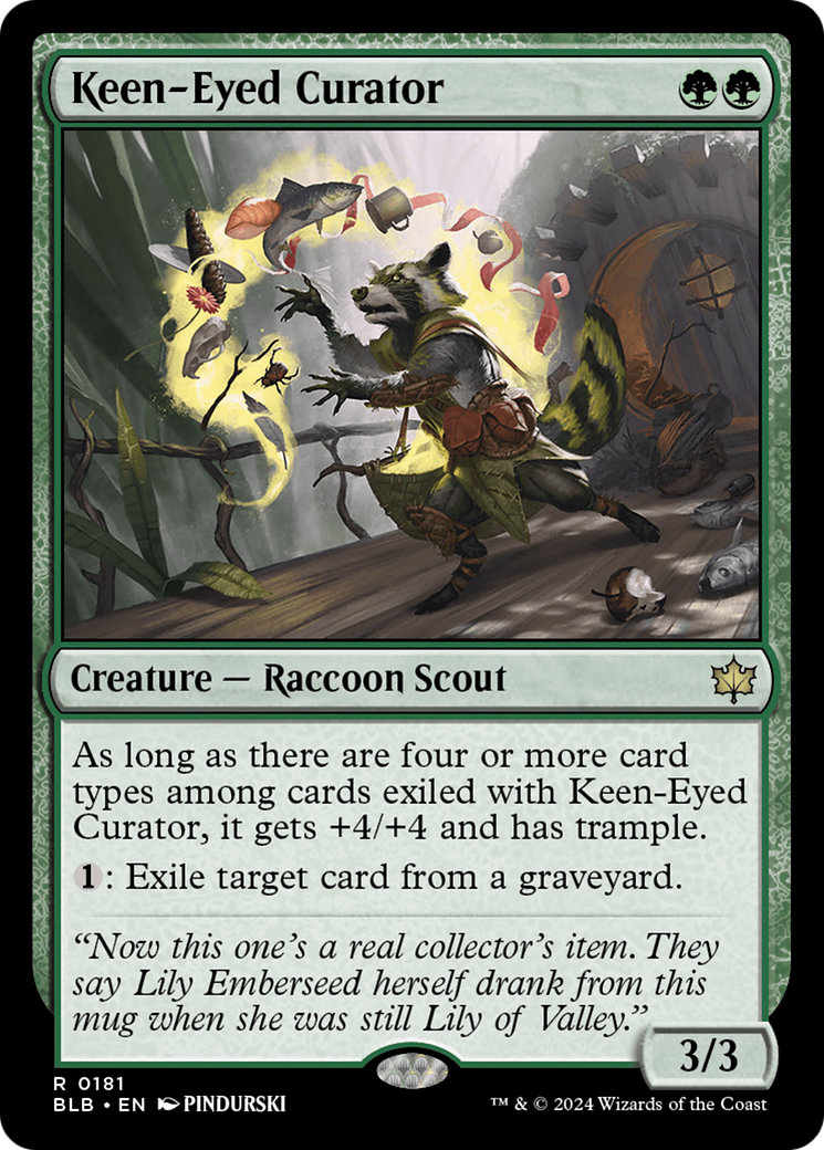 Keen-Eyed Curator [Bloomburrow] | Jomio and Rueliete's Cards and Comics