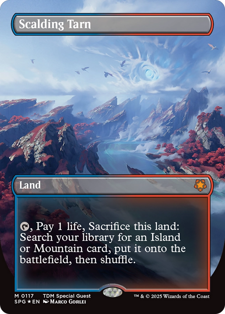 Scalding Tarn (Borderless) (Dragonscale Foil) [Tarkir: Dragonstorm Special Guests] | Jomio and Rueliete's Cards and Comics