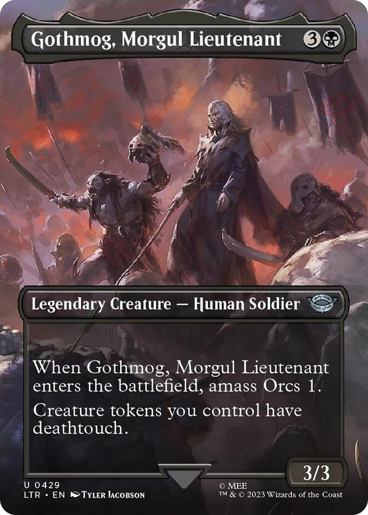 Gothmog, Morgul Lieutenant (Borderless Alternate Art) [The Lord of the Rings: Tales of Middle-Earth] | Jomio and Rueliete's Cards and Comics