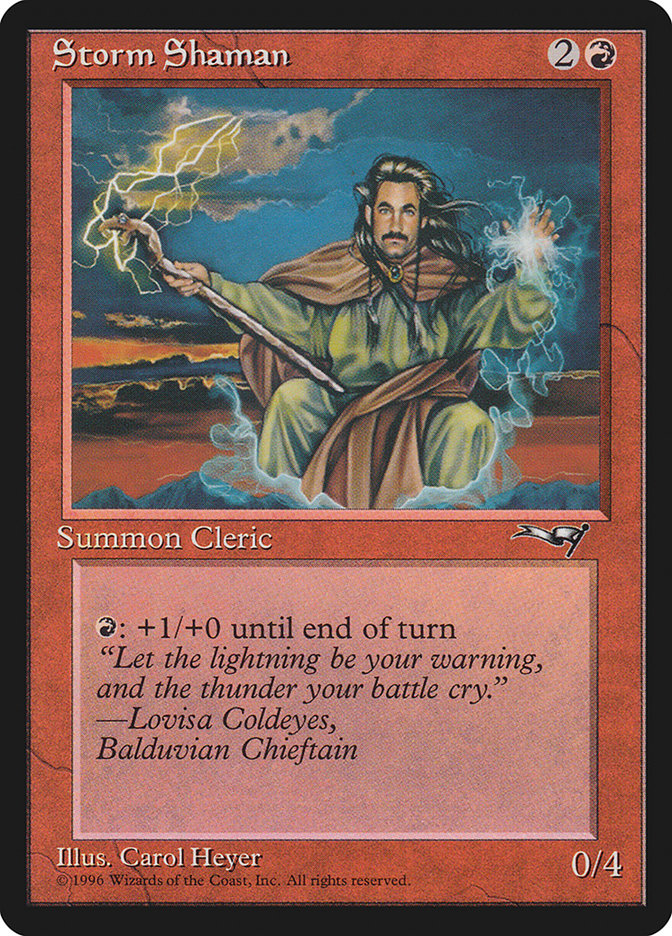 Storm Shaman (Male) [Alliances] | Jomio and Rueliete's Cards and Comics