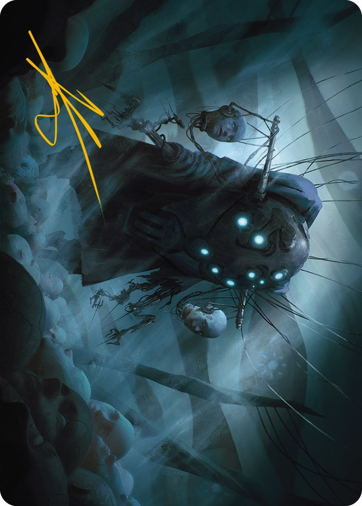 Meldweb Curator Art Card (Gold-Stamped Signature) [Phyrexia: All Will Be One Art Series] | Jomio and Rueliete's Cards and Comics