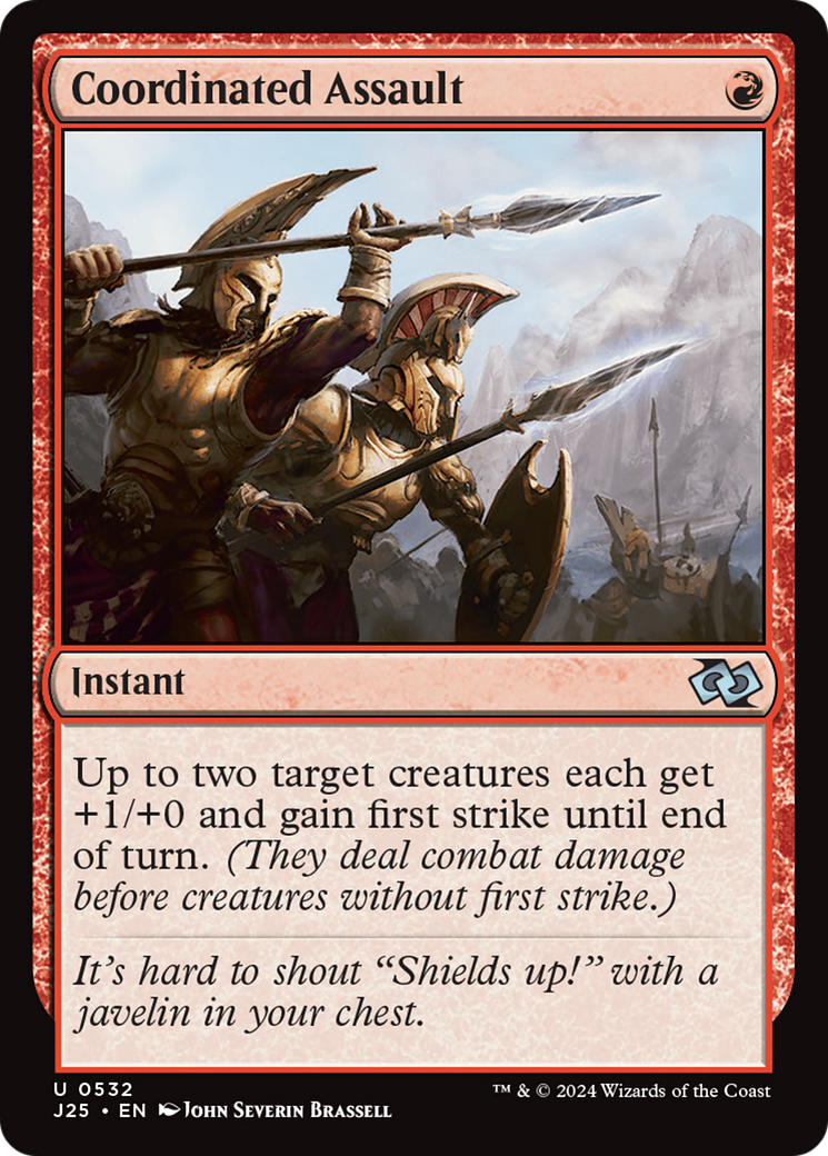 Coordinated Assault [Foundations Jumpstart] | Jomio and Rueliete's Cards and Comics