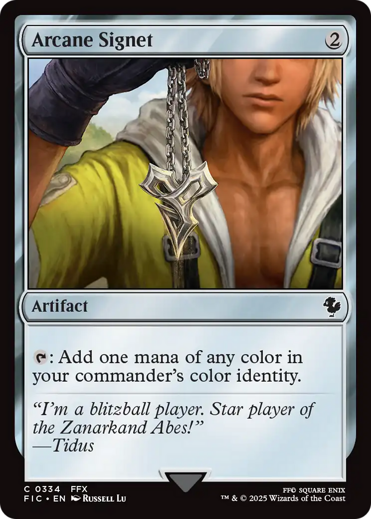 Arcane Signet (0334) [FINAL FANTASY Commander] | Jomio and Rueliete's Cards and Comics
