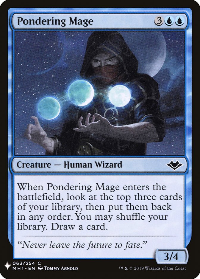 Pondering Mage [Mystery Booster] | Jomio and Rueliete's Cards and Comics
