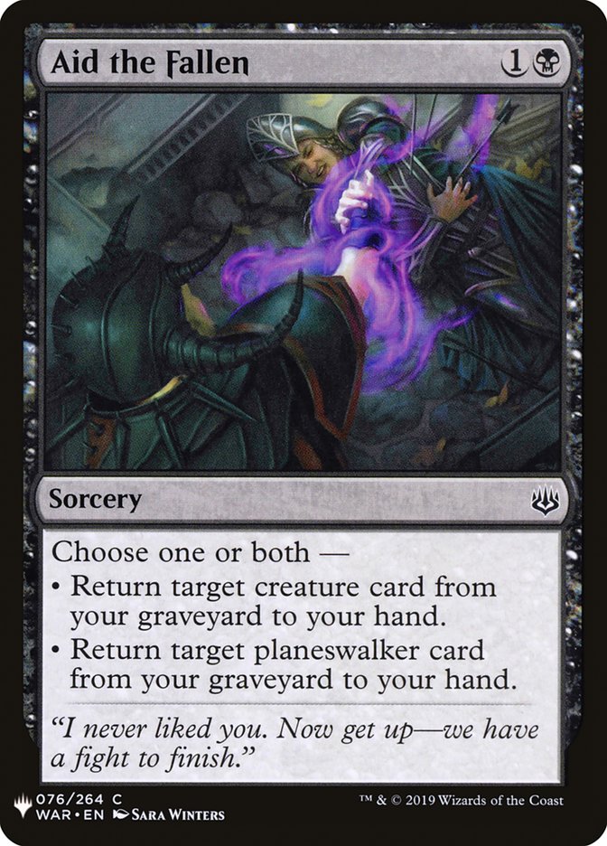 Aid the Fallen [Mystery Booster] | Jomio and Rueliete's Cards and Comics