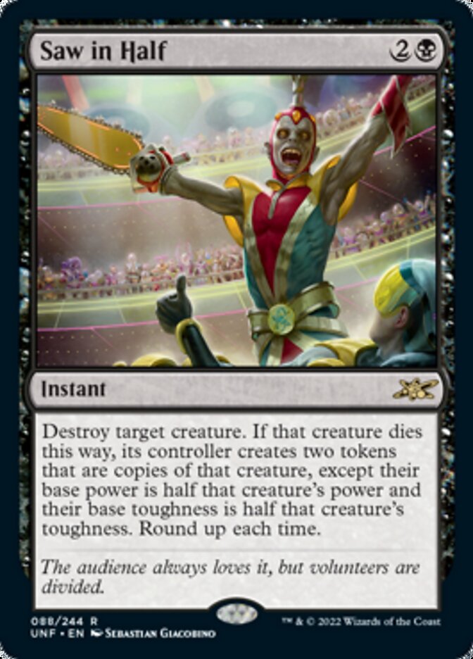 Saw in Half [Unfinity] | Jomio and Rueliete's Cards and Comics