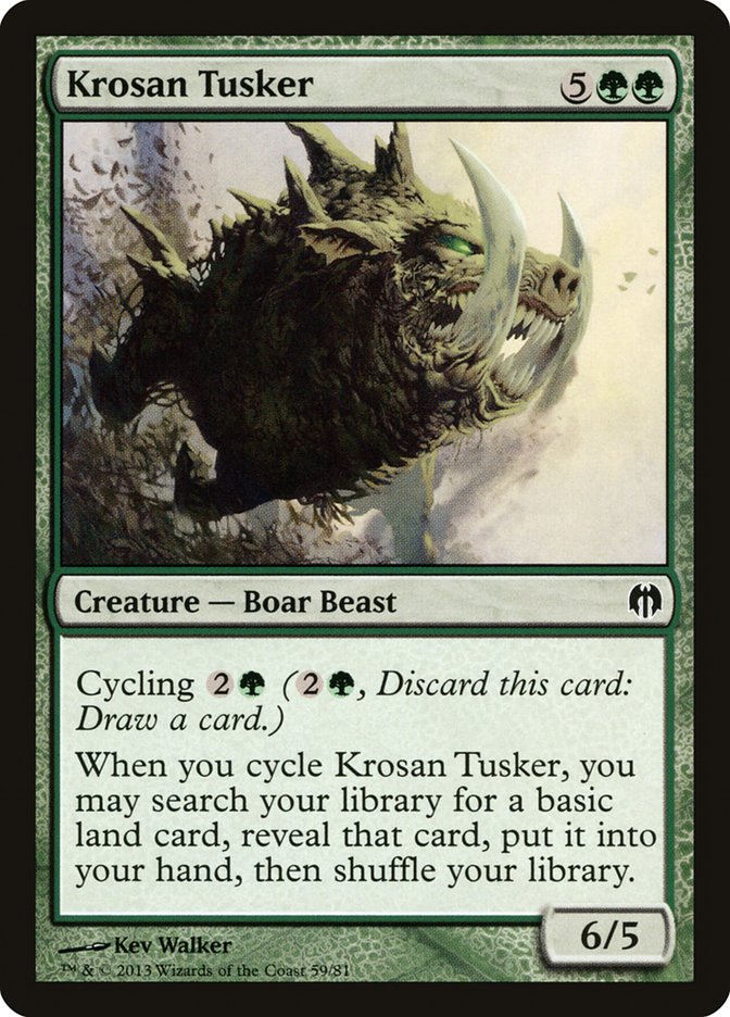 Krosan Tusker [Duel Decks: Heroes vs. Monsters] | Jomio and Rueliete's Cards and Comics