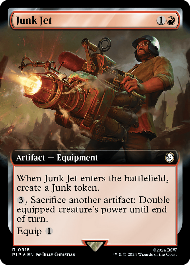 Junk Jet (Extended Art) (Surge Foil) [Fallout] | Jomio and Rueliete's Cards and Comics