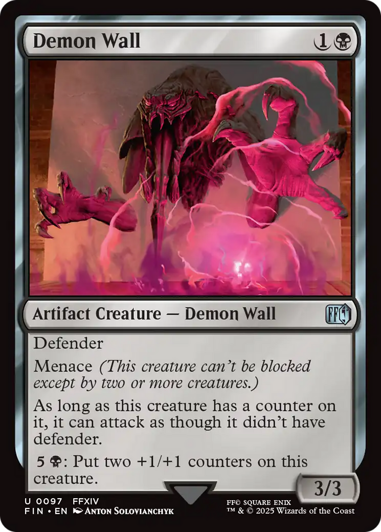 Demon Wall [FINAL FANTASY] | Jomio and Rueliete's Cards and Comics