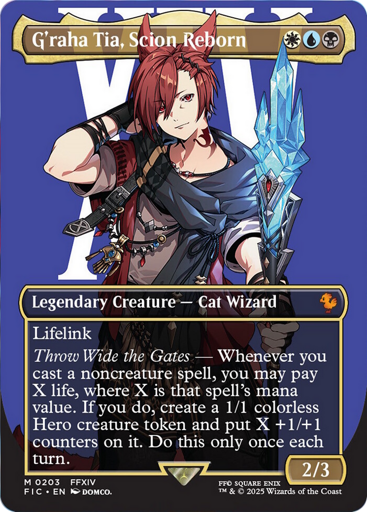 G'raha Tia, Scion Reborn (Borderless) [FINAL FANTASY Commander] | Jomio and Rueliete's Cards and Comics