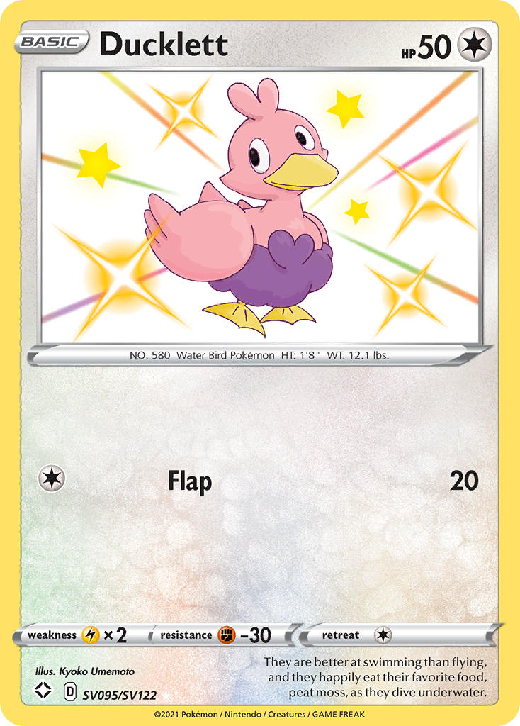 Ducklett (SV095/SV122) [Sword & Shield: Shining Fates] | Jomio and Rueliete's Cards and Comics