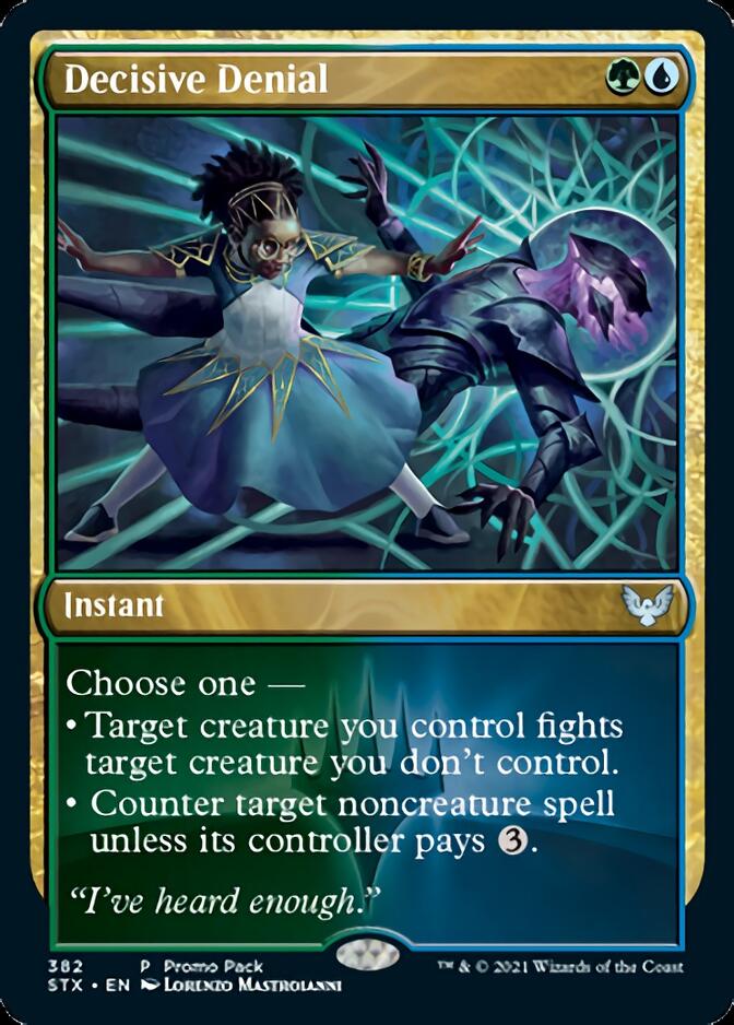 Decisive Denial (Promo Pack) [Strixhaven: School of Mages Promos] | Jomio and Rueliete's Cards and Comics