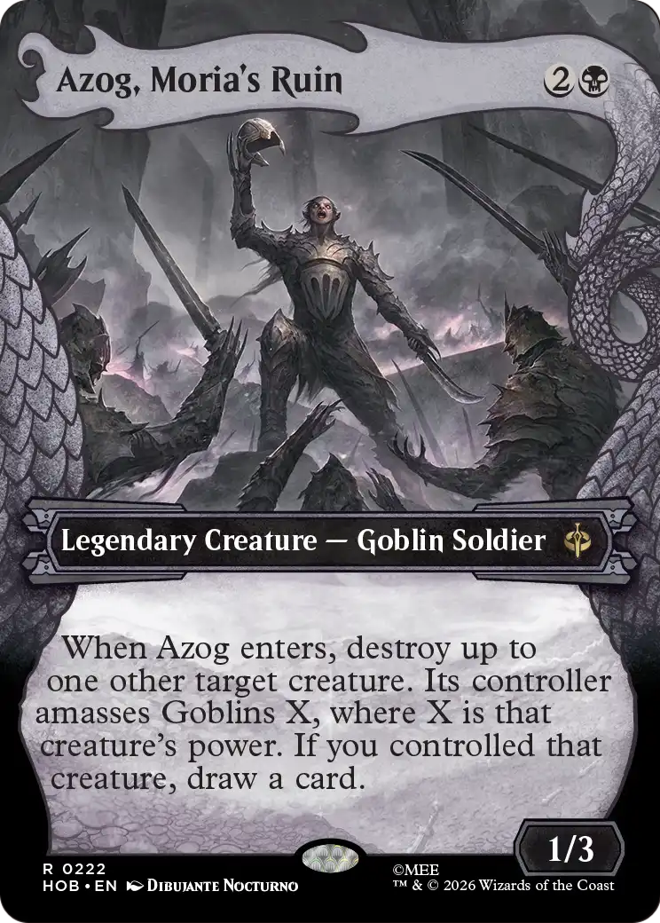 Azog, Moria's Ruin (Showcase) [The Hobbit] | Jomio and Rueliete's Cards and Comics