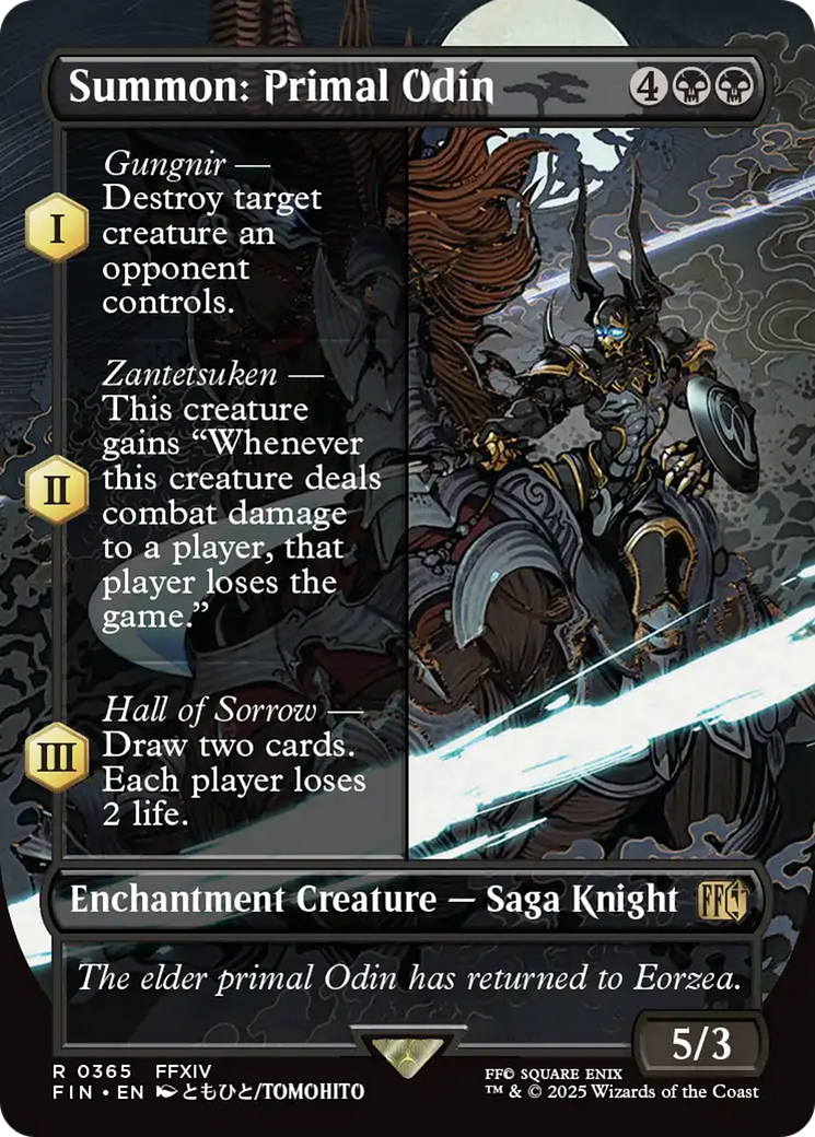 Summon: Primal Odin (Borderless) [FINAL FANTASY] | Jomio and Rueliete's Cards and Comics