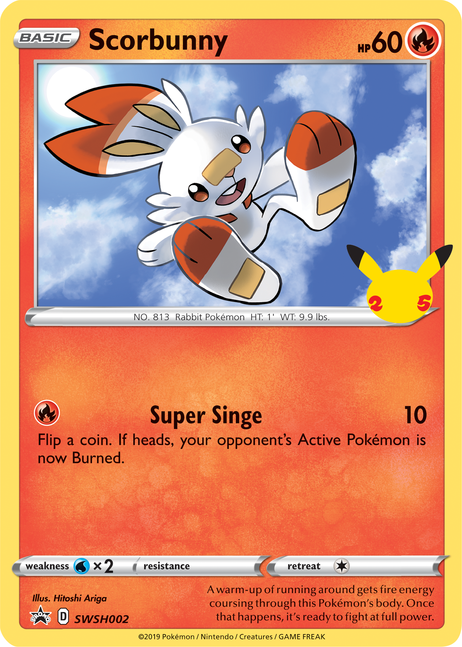 Scorbunny (SWSH002) (Jumbo Card) [First Partner Pack] | Jomio and Rueliete's Cards and Comics