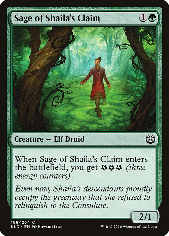 Sage of Shaila's Claim [Kaladesh] | Jomio and Rueliete's Cards and Comics