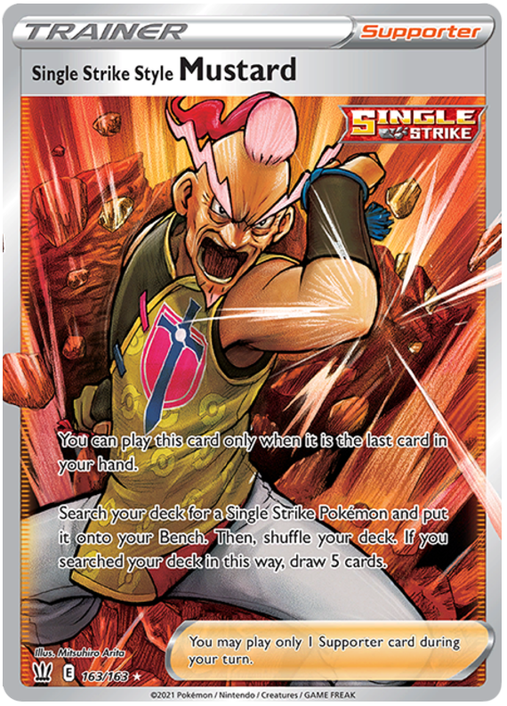 Single Strike Style Mustard (163/163) [Sword & Shield: Battle Styles] | Jomio and Rueliete's Cards and Comics