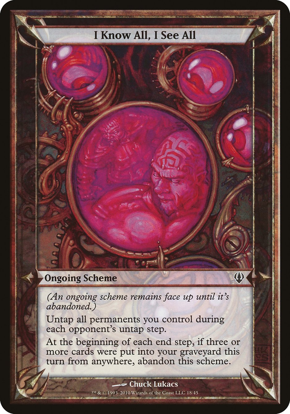 I Know All, I See All (Schemes) [Archenemy Schemes] | Jomio and Rueliete's Cards and Comics
