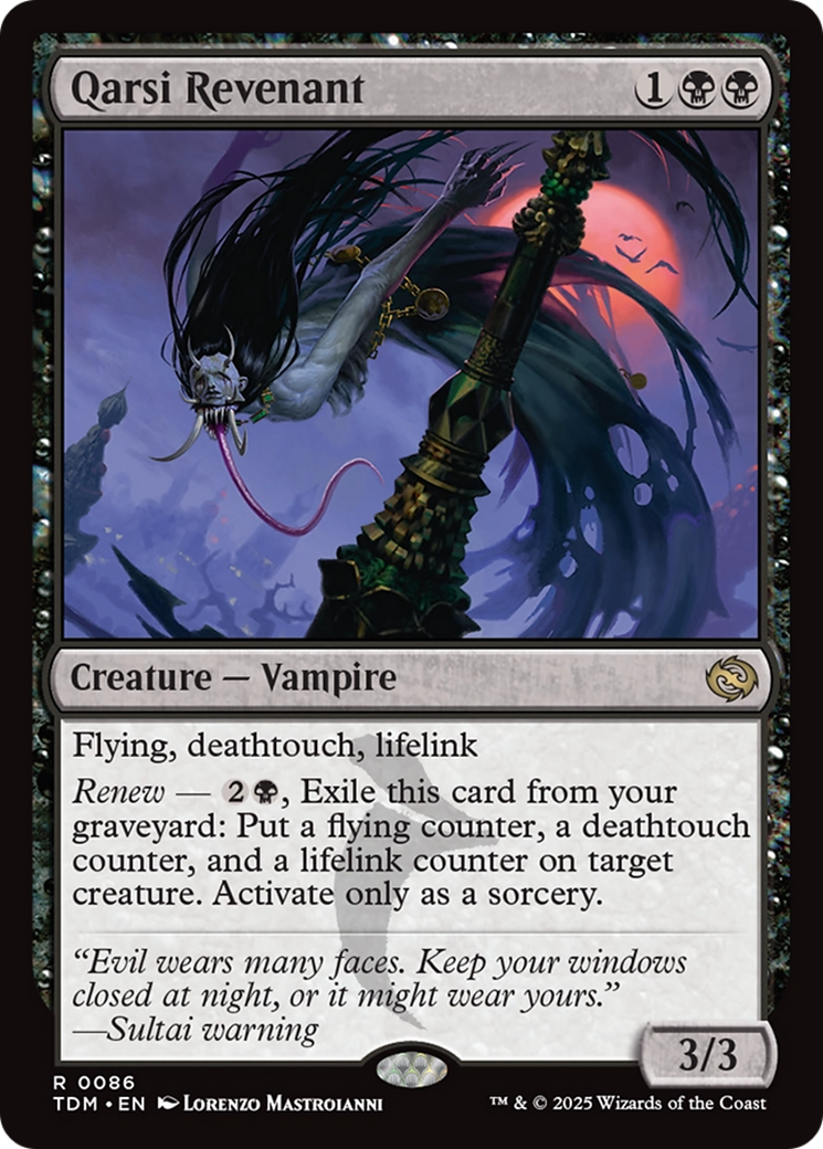 Qarsi Revenant [Tarkir: Dragonstorm] | Jomio and Rueliete's Cards and Comics