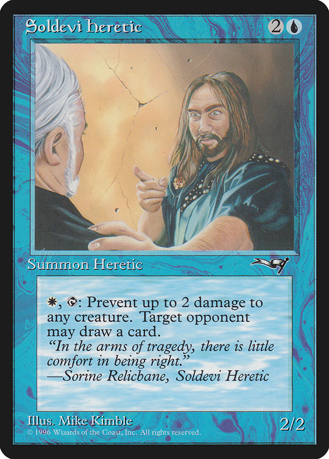 Soldevi Heretic (Pointing) [Alliances] | Jomio and Rueliete's Cards and Comics