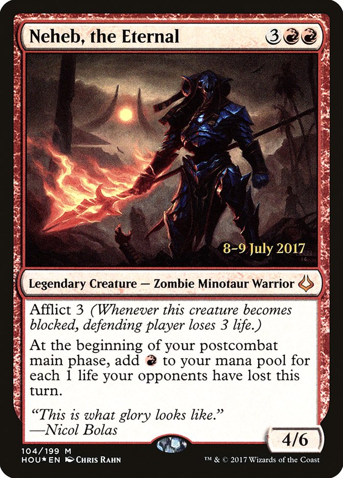 Neheb, the Eternal [Hour of Devastation Prerelease Promos] | Jomio and Rueliete's Cards and Comics