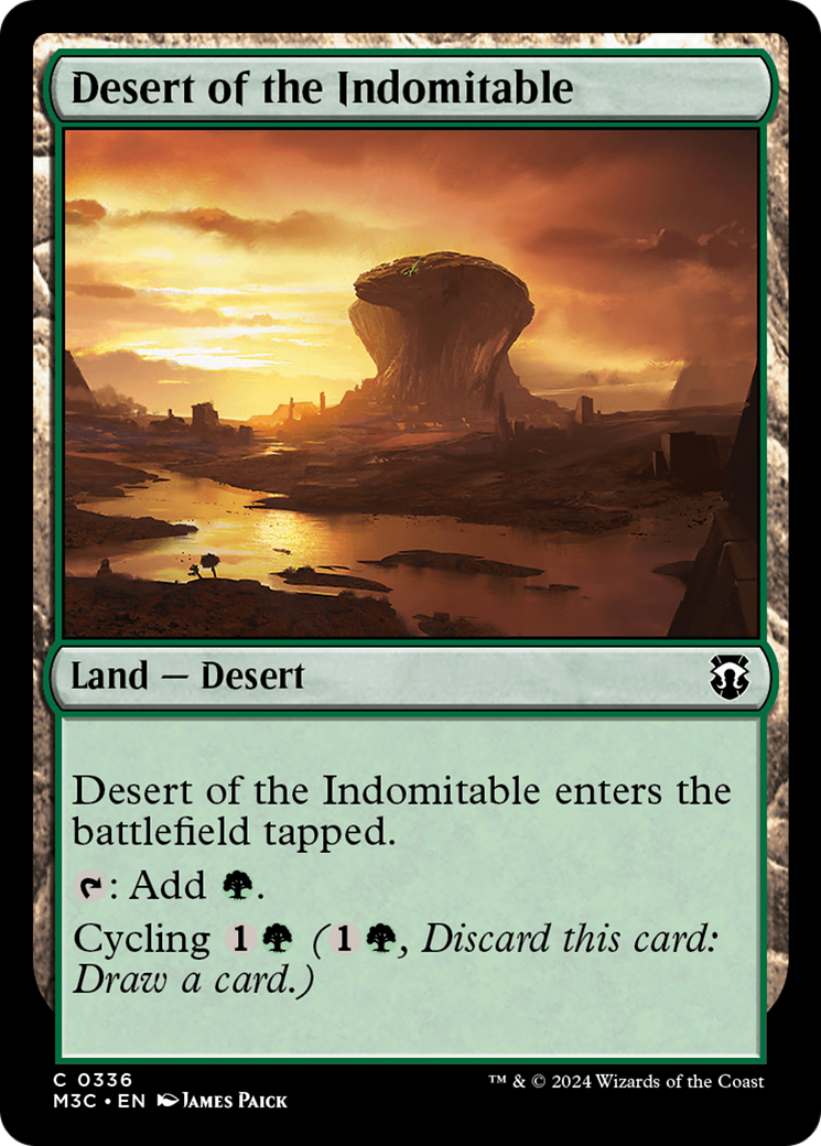 Desert of the Indomitable (Ripple Foil) [Modern Horizons 3 Commander] | Jomio and Rueliete's Cards and Comics