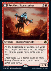 Reckless Stormseeker // Storm-Charged Slasher [Innistrad: Midnight Hunt] | Jomio and Rueliete's Cards and Comics