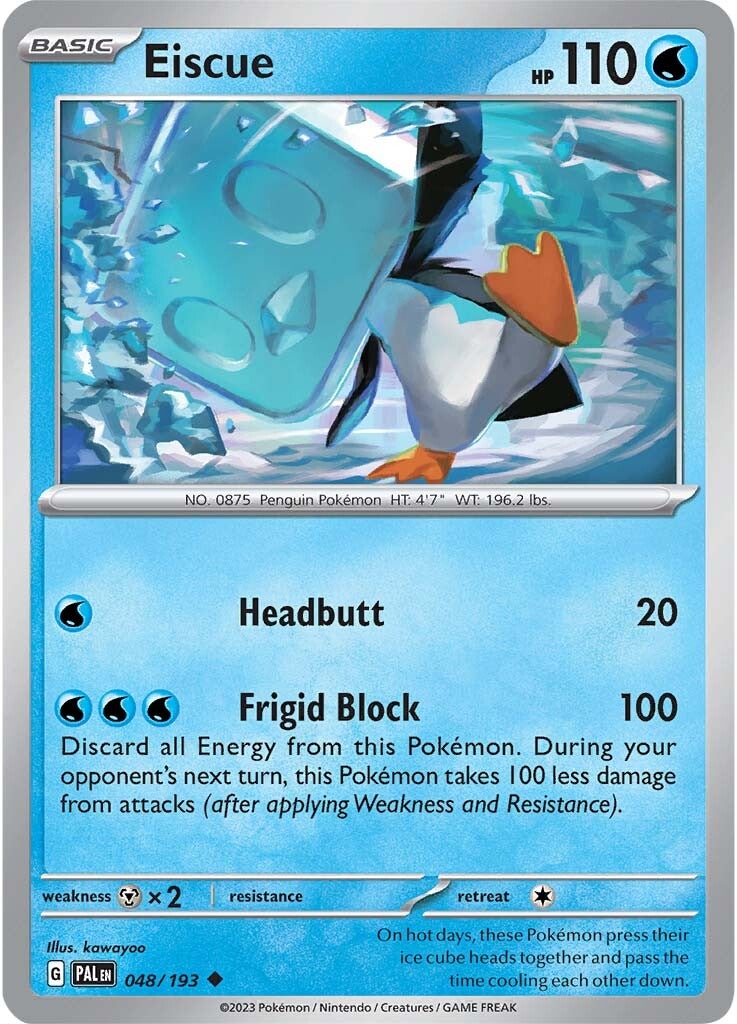 Eiscue (048/193) [Scarlet & Violet: Paldea Evolved] | Jomio and Rueliete's Cards and Comics