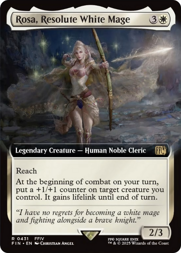 Rosa, Resolute White Mage (Extended Art) [FINAL FANTASY] | Jomio and Rueliete's Cards and Comics