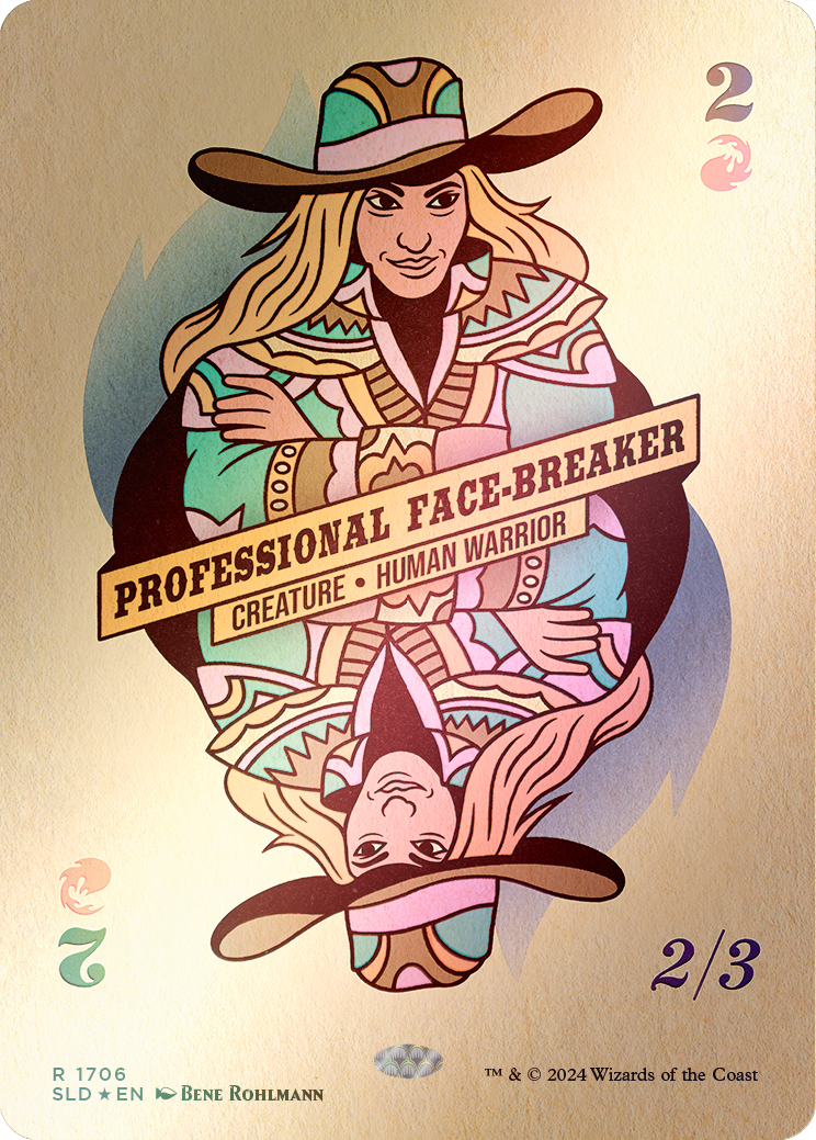 Professional Face-Breaker (Rainbow Foil) [Secret Lair Drop Series] | Jomio and Rueliete's Cards and Comics