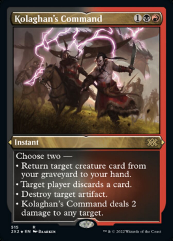 Kolaghan's Command (Foil Etched) [Double Masters 2022] | Jomio and Rueliete's Cards and Comics